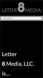 Mobile Screenshot of letter8media.com