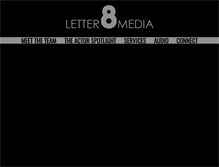 Tablet Screenshot of letter8media.com